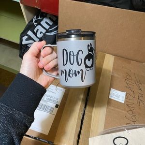 “Dog Mon” corgi Travel mug